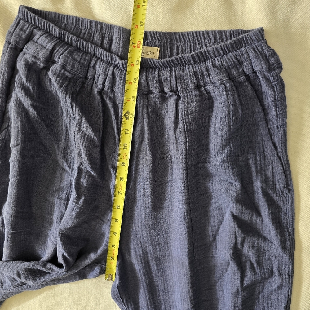 Oddbird Kardes Pants Turkish Cotton Gauze Blue Medium - Picture 9 of 10